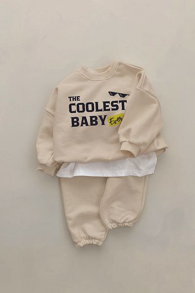 ADABEBEK New Season the Coolest Baby Printed 2-Piece Baby Set 232302