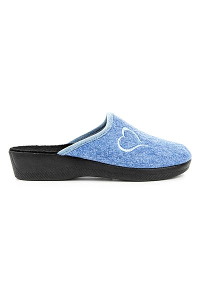 Muya Mo.Chi Blue Anatomical Winter Women's Indoor Slippers - Closed Sole