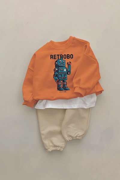 ADABEBEK New Season Retrobo Printed 2-Piece Baby Set 22794