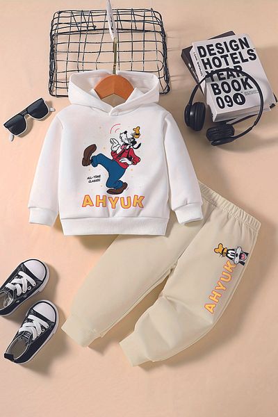ADABEBEK New Season Dancer Gufi Printed Hoodie 2-Piece Baby Set 232342
