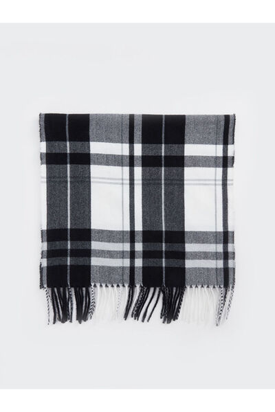 LC Waikiki Timeless Store: Timeless Recommendations |   Tassel Detailed Plaid Patterned Men's Scarf