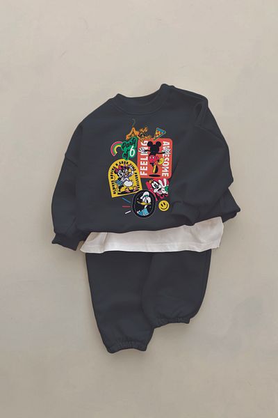 ADABEBEK New Season Miki Friends Printed 2-Piece Baby Set 23241