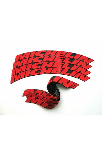 bombtire Red Michelin 2.5 Cm Original Tire Lettering - 4 Engine and Vehicle Products