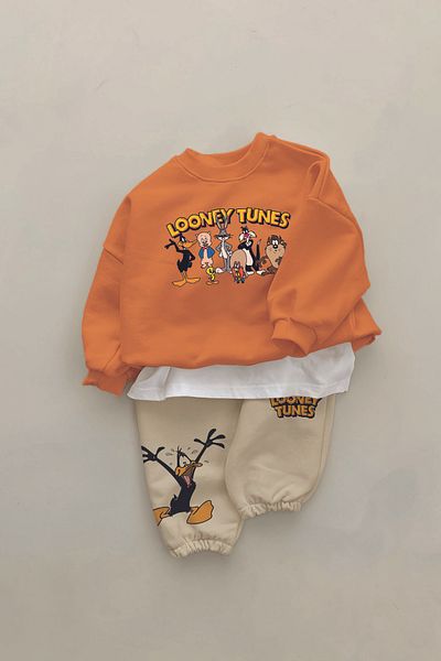 ADABEBEK New Season Cartoon Characters Taz Printed 2-Piece Baby Set 232300