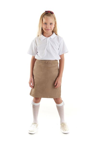 Ahengim Kids Κορίτσια Σχολική Καμιζόλα Μέση Σορτς Φούστα με κορδόνι AK 863637