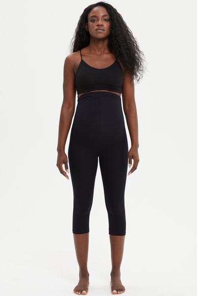 Almila Yüksek Bel Pamuklu Kapri Hamile Tayt 2024