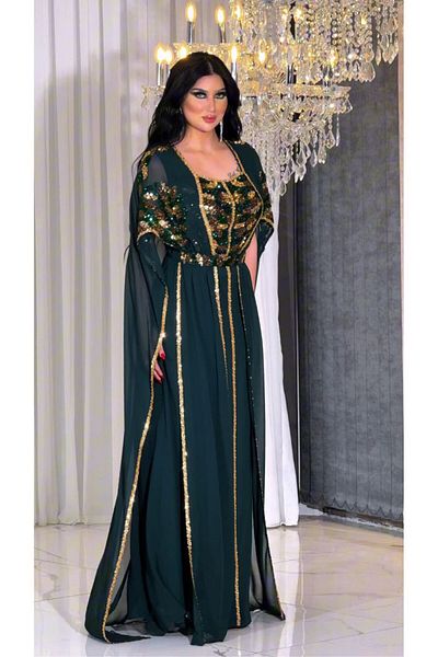 ZENABİYEM Special Design Embroidered Kaftan