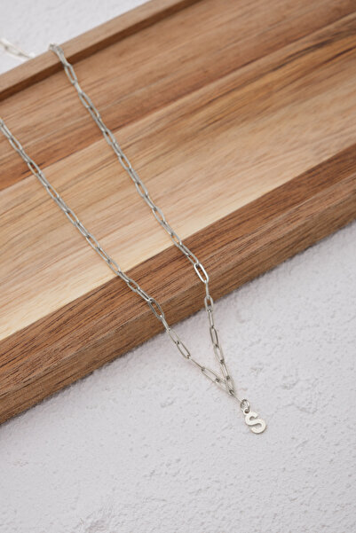 ESBAFLOR قلادة سلسلة مشبك ورق بأحرف فولاذية مقاومة للتشويه 2 مم مناسبة للاستخدام اليومي