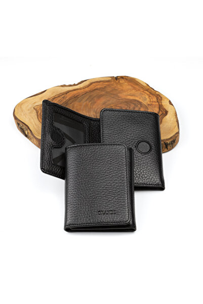 Grande Σετ ανδρικό πορτοφόλι από γνήσιο δέρμα & θήκη κάρτας μαγνήτη και ζώνη