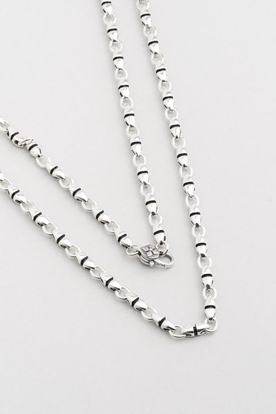So CHIC... Modern Design 60 cm Silver Men's Necklace