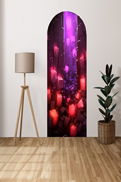 InkSyncStudios Kendiliğinden Yapışkanlı Kalın Kanvas Dokulu Dekoratif Bohem A...