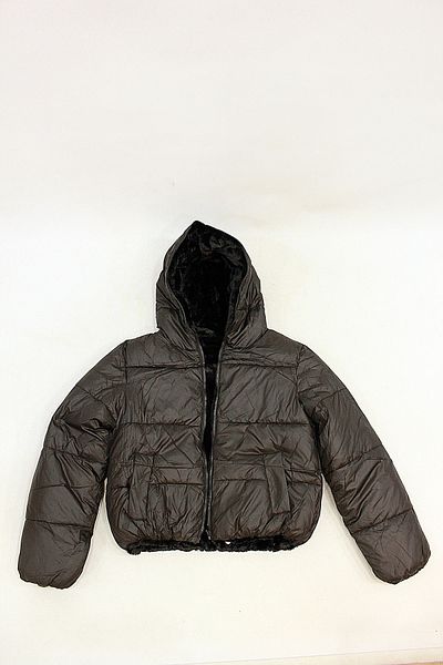 Robin Double-Sided Fur Hooded Women's Short Puff Coat