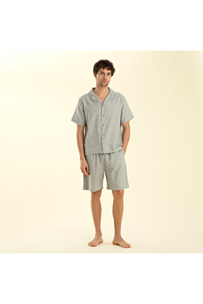 Chakra Empapado Şortlu Takım Gri