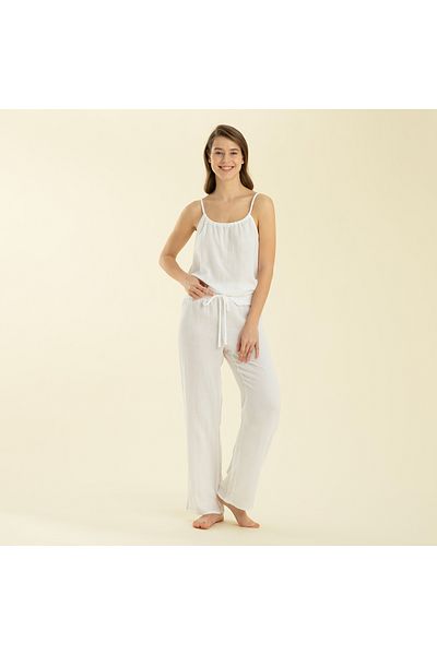 Chakra Bonıta Pajama Set White