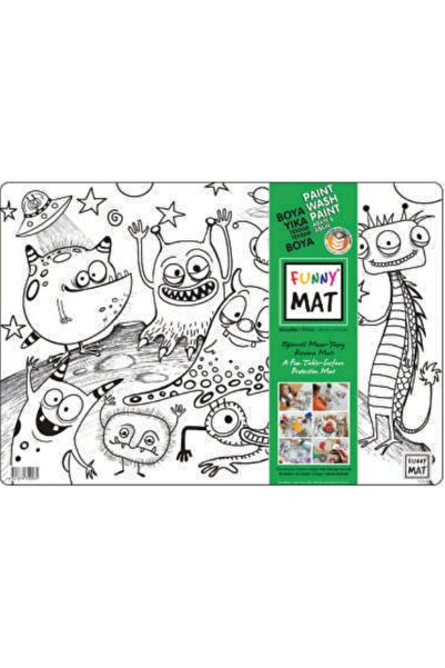 İthaki Yayınları حصيرة مضحكة - كائنات فضائية 33,5x48 سم