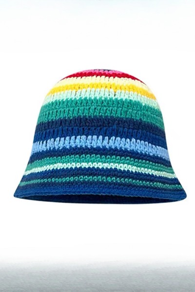 Giraffe El Örgüsü Yün Bere Pilot Şapka Retro Gotik