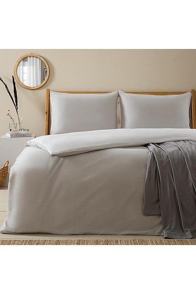 Chakra Bettie Duvet Cover Set Double Size 200x220 Cm White/Grey