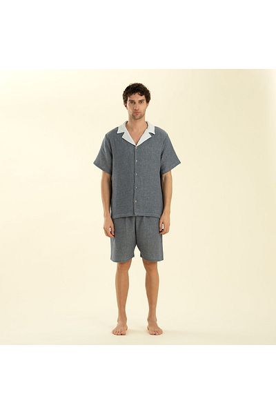 Chakra Profundo Shorts Set Marine Blue