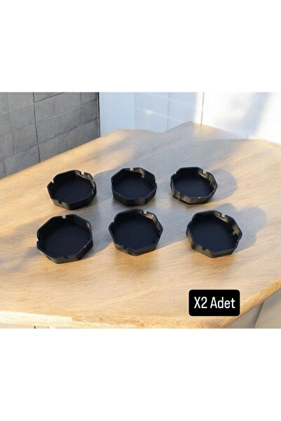 Metler Kül Tablası Kırılmaz Mika Plastik Küllük Kül Tabağı 2 Adet