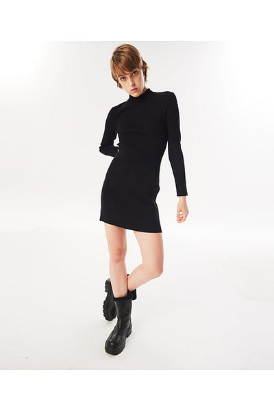 Twist Cutout Detailed Belted Dress
