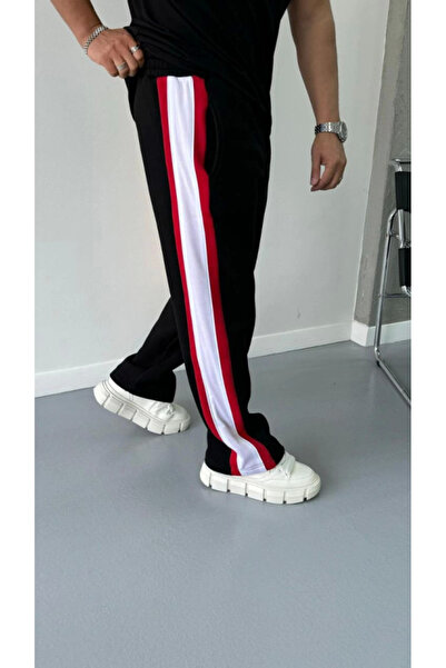 Kokosh moda Μαύρο Παντελόνι Φόρμας - Με Τρεις Ρίγες Κλωστών