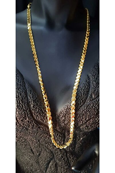 casa di moda Arpa • Pul • Halep Kadın Çelik Zincir • Yeşil Renk Altın Kaplama...