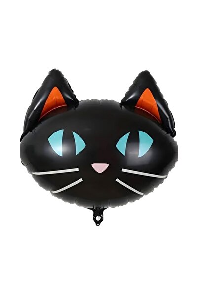 DÜVENCİ TİCARET 8149 Model Black Cat Head Foil Balloon