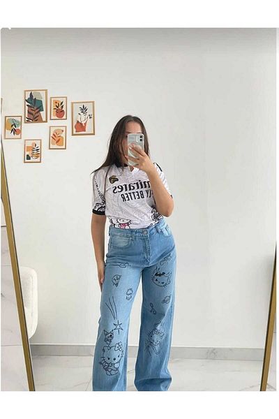 Semesia Hello Kitty Printed Pants