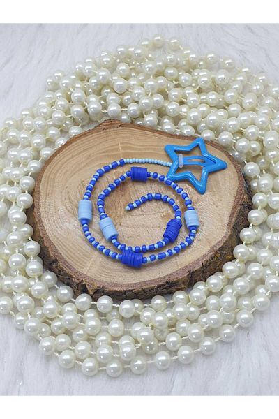 HAPPY HANDMADE 30-35 cm Buckle Sheet Beaded / Hair Earring / Hair Accessory / Gift - Buckle