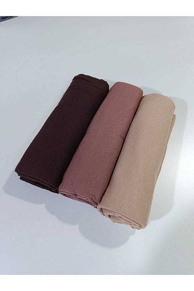 Sonbaharmoda Hijab Peyne Shawl Σετ 3 Βαμβακερών και Ποιοτικού Υφασμάτων