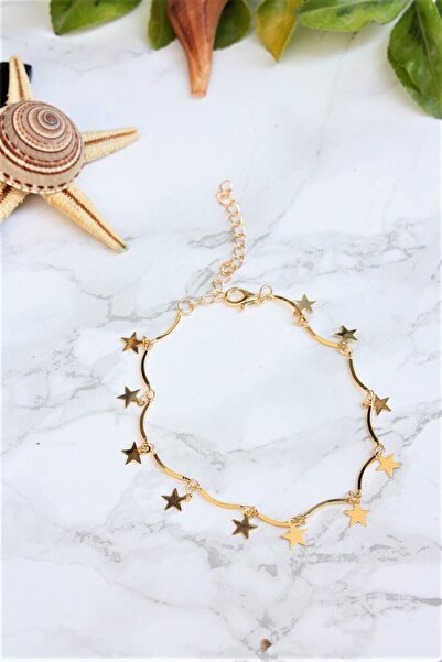 NKIE JEWELS Kaplama Gold Halhal Motifli Yıldız