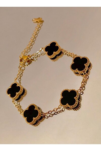 Opia JEWELRY Double Sided Black Steel Bracelet