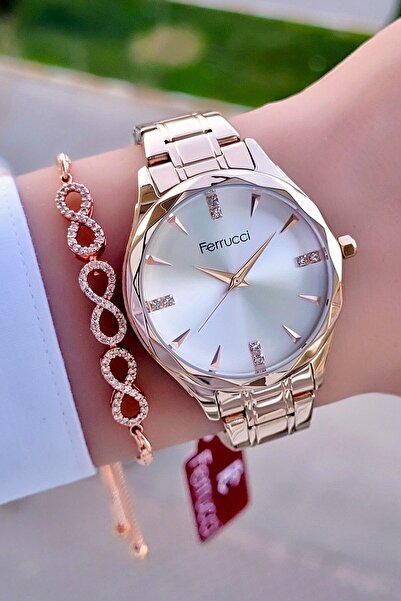 Ferrucci Kadın Kol Saati Ve Hediye Bileklik