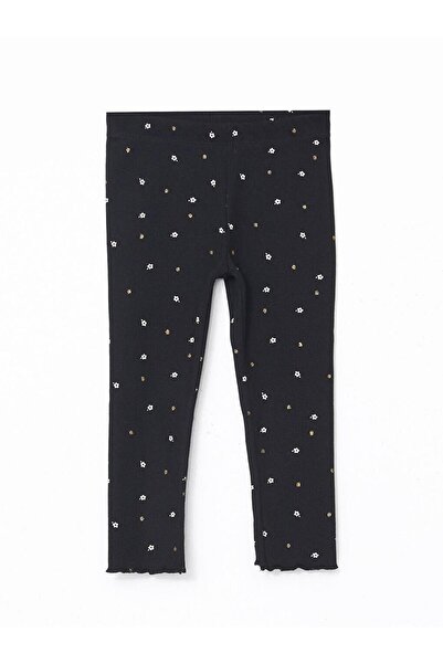 LC Waikiki Crew Neck Printed Girls Blouse and Leggings Set of 2