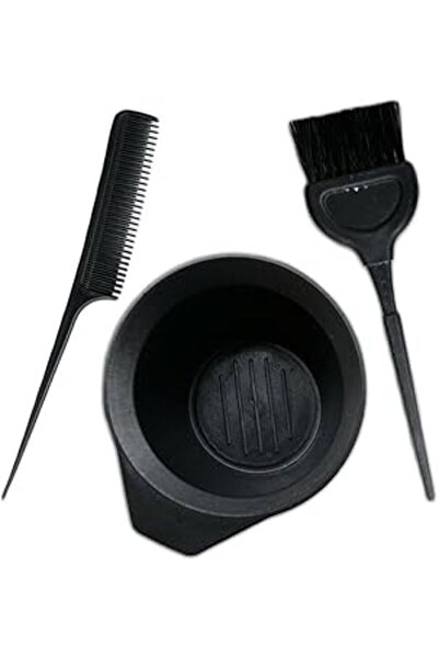 robotrend Tikatti Saç Boya Fırçası+Krepe Tarağı+Boya Kabı Saç Boyama Seti