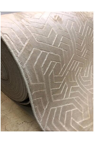 AKSU Dınarsuarmonı Beige Lux Embos Machine Washable Decorative Modern Carpet