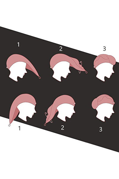 Salvia Dione Hair Drying Cap Towel Pique Buttoned Cotton Hair Skin Care Makeup Beach Bath Hair Drying Cap