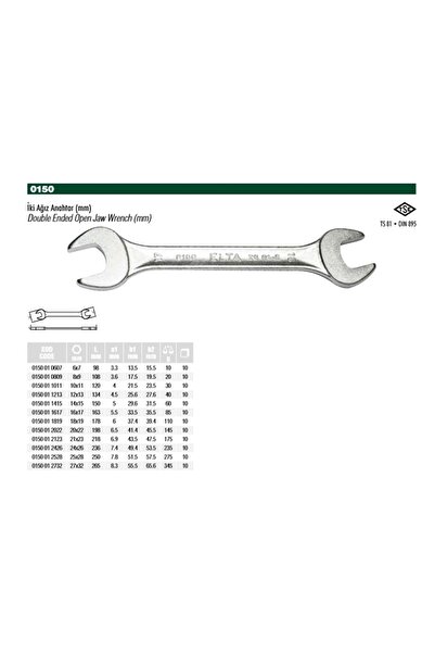 Elta 21X23 Two Mouth Key 0150 01 2123