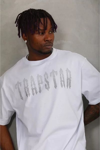 Moka Shopin Tricou alb unisex oversize Stone Crew Deck - MokaShopin