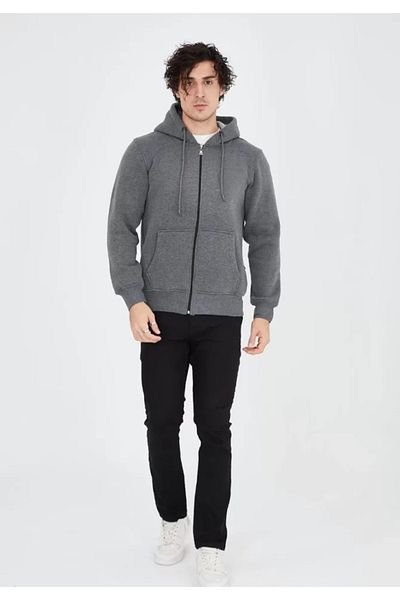 Kokosh moda Smoked Unisex Hooded Full Zip Sweatshirt