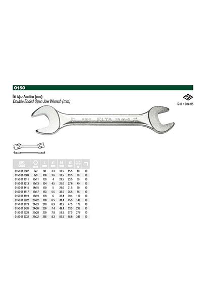 Elta 25X28 Two Mouths Key 0150 01 2528