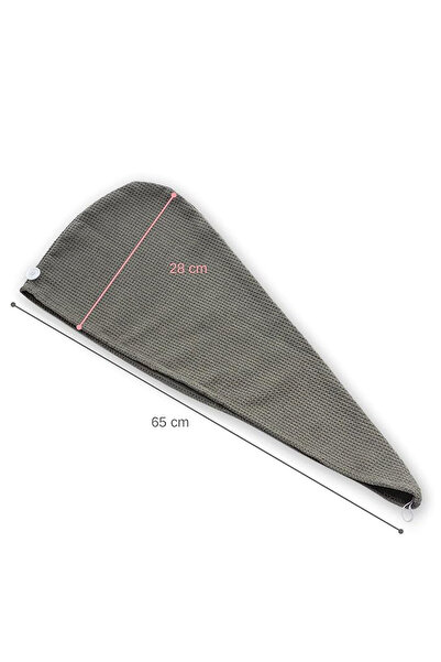 Salvia Dione Hair Drying Cap Towel Pique Buttoned Cotton Hair Skin Care Makeup Beach Bath Hair Drying Cap