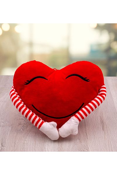 shop Hugging Plush Pillow with Heart and Sleeves