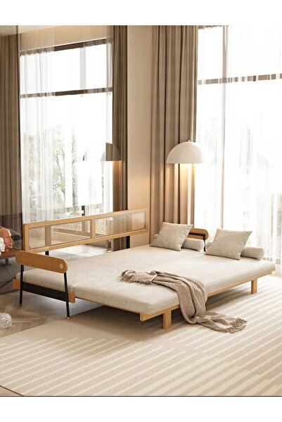 Ağaçsan Daybed doğal ağaç hazeranlı yataklı dinlenme koltuk