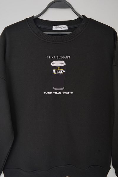 EldenStitch Guinn Embroidered Unisex Oversize Sweatshirt
