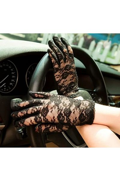 Dgt Luxury Breathable Lace Wrist Gloves-Invitation, Wedding, Prom, Event