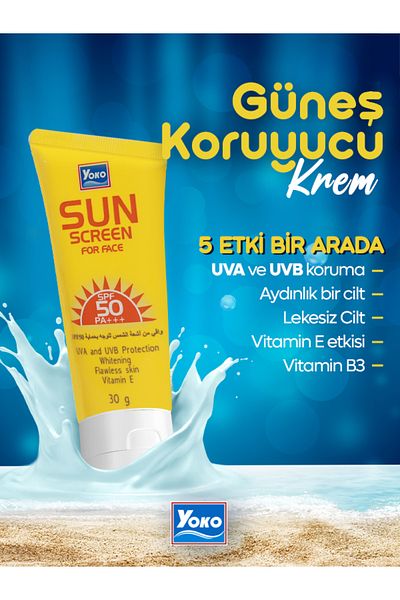 YOKO Cream Colored SPF 50 30gr Sunscreen Water Based