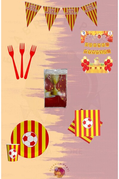 Evabrite مجموعة من 16 شخصًا باللون الأصفر والأحمر تحت عنوان المروحة - لوازم م...