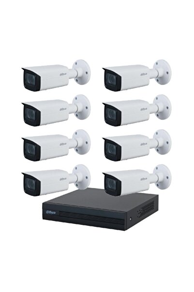 DAHUA 8 Kameralı 5 MP Motorize Ip Güvenlik Kamera Seti