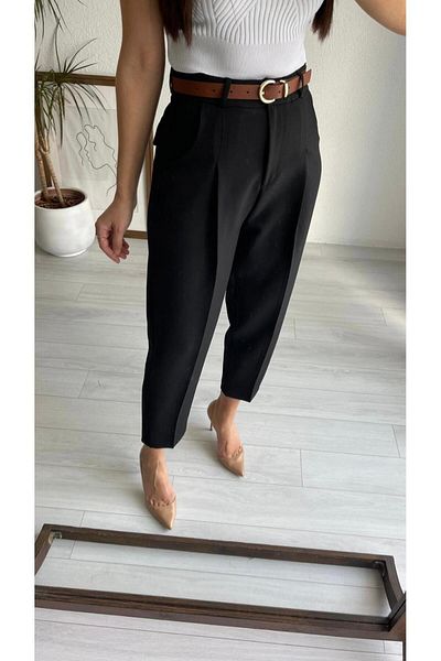 MUG collection High Waist Belted Pleated Pants